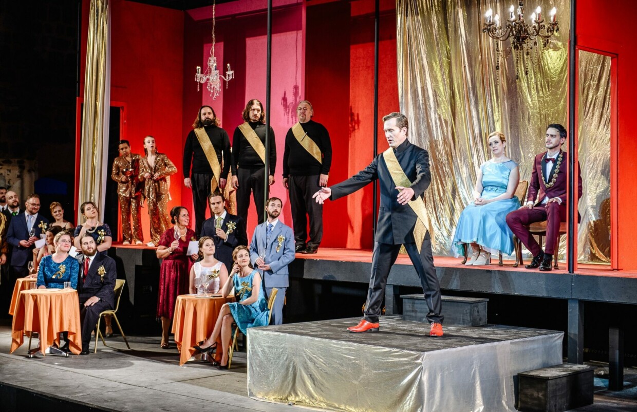 Birger Radde als Wolfram von Eschenbach in Wagners „Tannhäuser“ bei den Opernfestspielen Heidenheim
