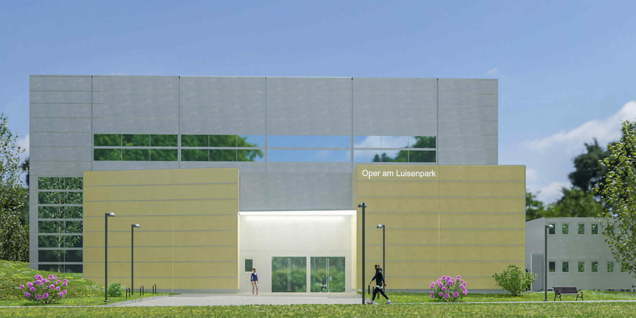 Wird im Dezember eröffnet: die neue Spielstätte der Mannheimer Oper am Luisenpark