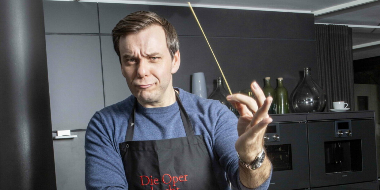 Humor beim Kochen beweist Tenor Benjamin Bernheim