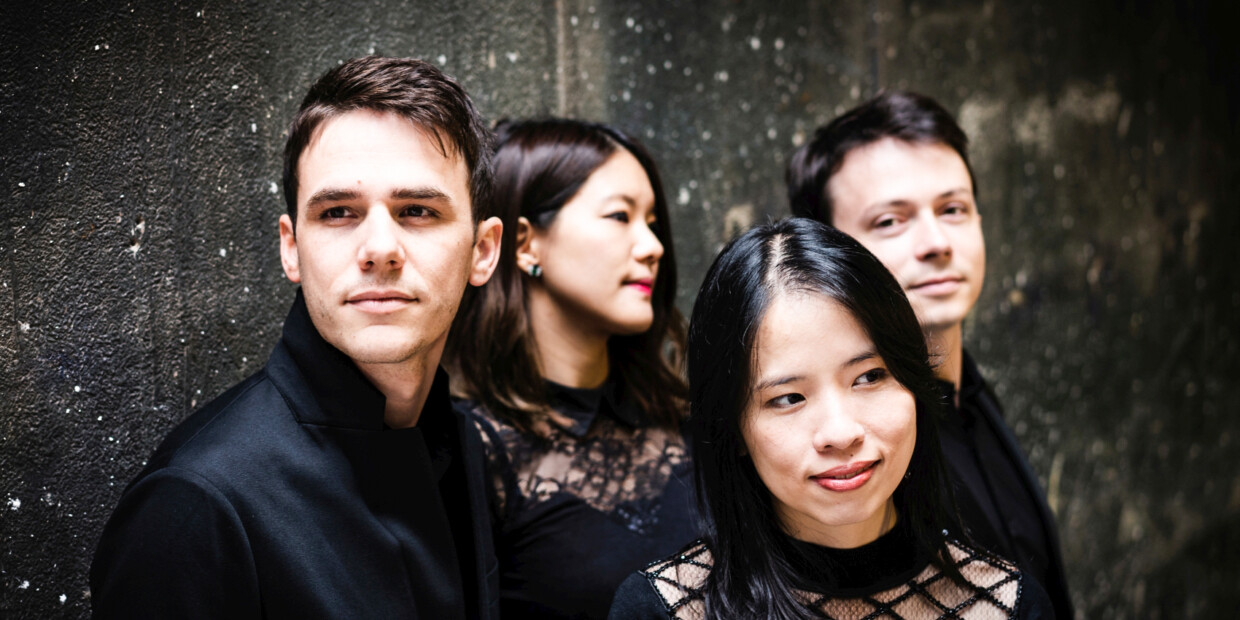 Als jüngte Neubesetzung trat Cellist Yan Levionnois (r.) 2019 dem Quatuor Hermès bei