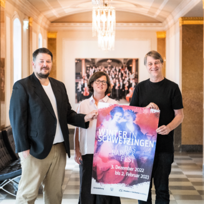 Leitungsteam des Festivals: Thomas Böckstiegel, Ulrike Schumann und Holger Schultze (v. l. n. r.)