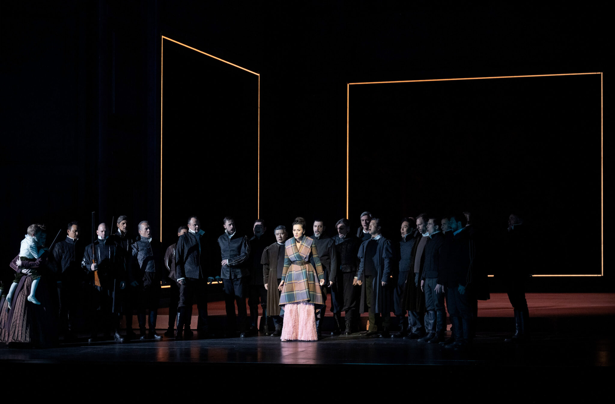 Szenenbild aus Donizettis „Maria Stuarda“ am Grand Théâtre de Genève