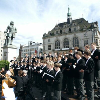 Eröffnung der Händel Festspiele Halle auf dem Markt