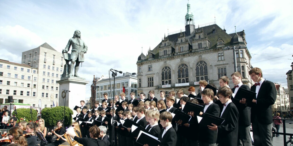 Eröffnung der Händel Festspiele Halle auf dem Markt