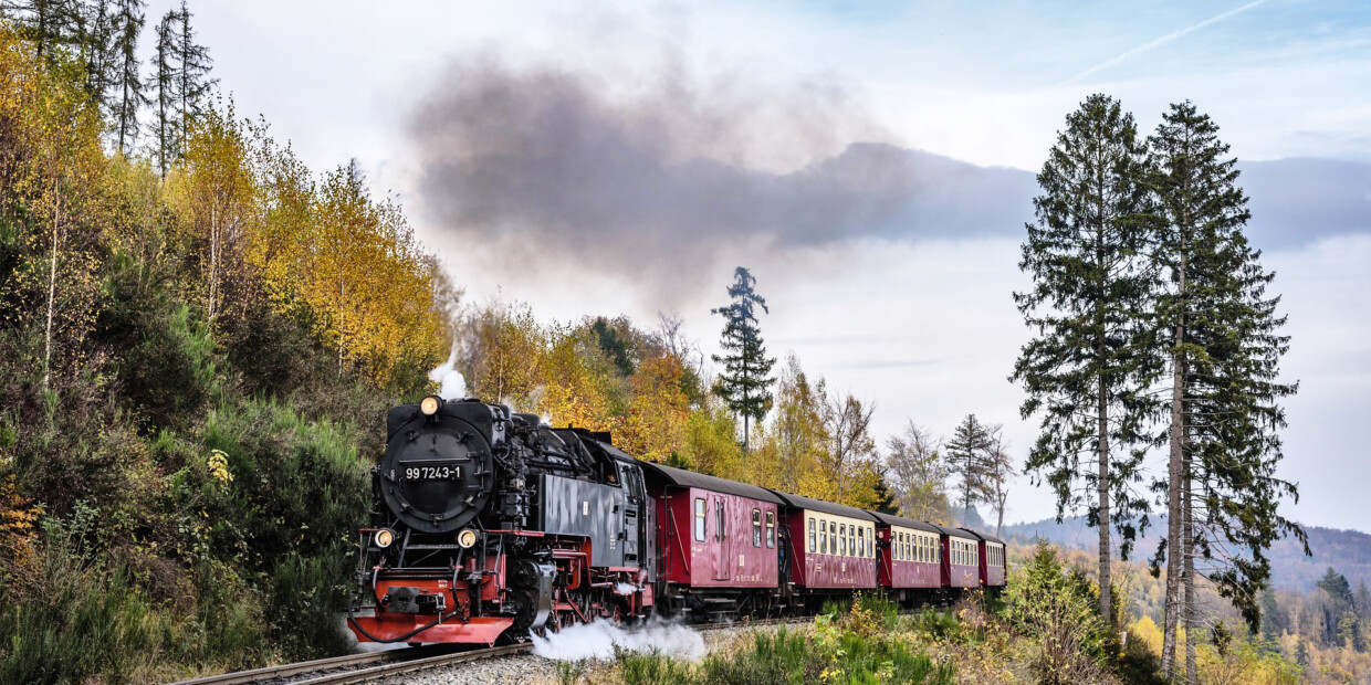 Mit Volldampf voraus: Auf den Brocken kann man auch bequem mit der Bahn hochfahren