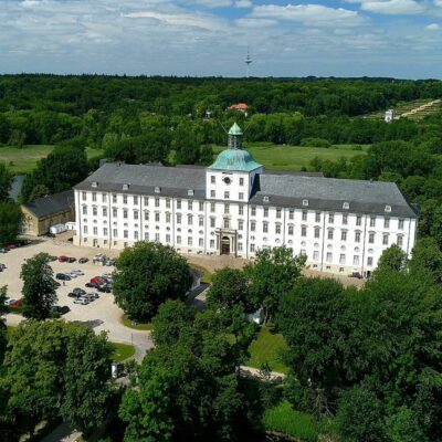 Schloss Gottorf aus der Luft gesehen