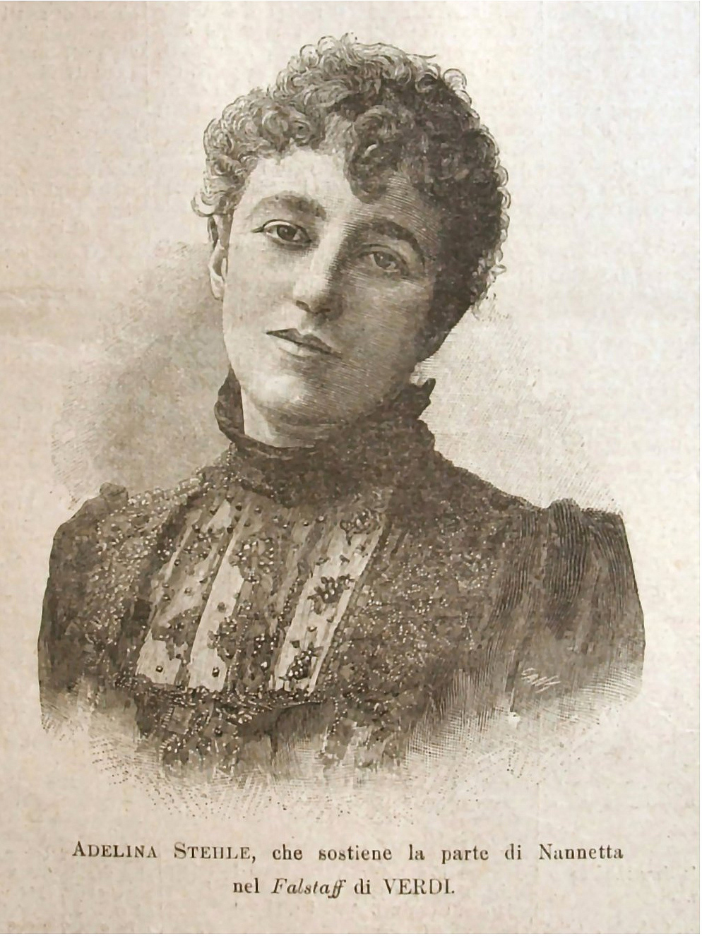 Adelina Stehle verkörperte die Nannetta bei der Uraufführung
