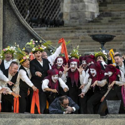 Christophe Berry (Faust) in „Fausts Verdammnis“ bei den Domstufen-Festspielen in Erfurt