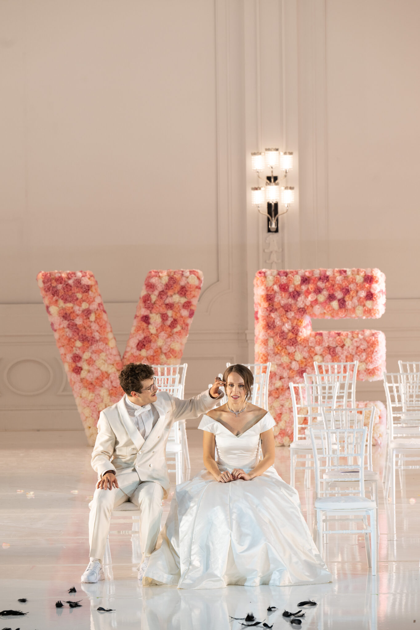 Brenda Rae (Semele) und Jakub Józef Orliński (Athamas) in „Semele“ an der Bayerischen Staatsoper