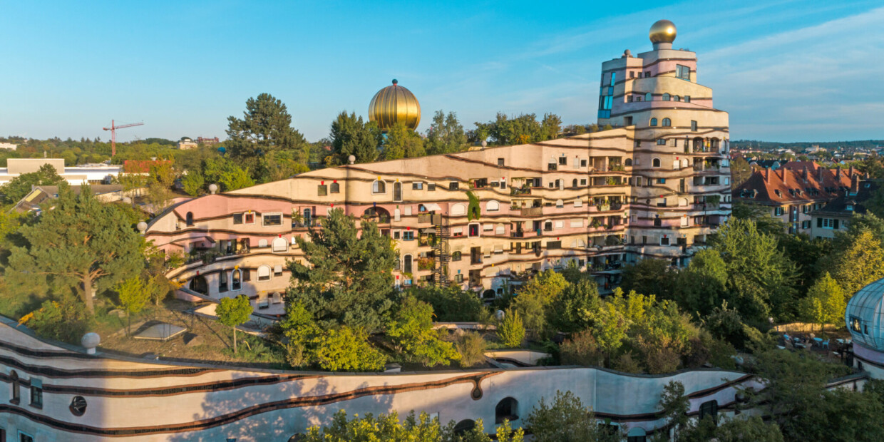 Die Waldspirale gilt als wohnliches Wahrzeichen in Darmstadt