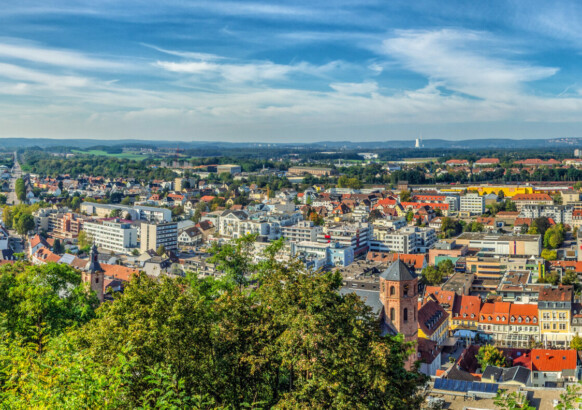 Stadtpanorama Homburg im Saarland