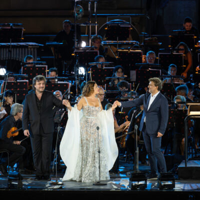 Ludovic Tézier, Sonya Yoncheva und Jonas Kaufmann singen in der Arena von Verona Arien von Verdi und Puccini