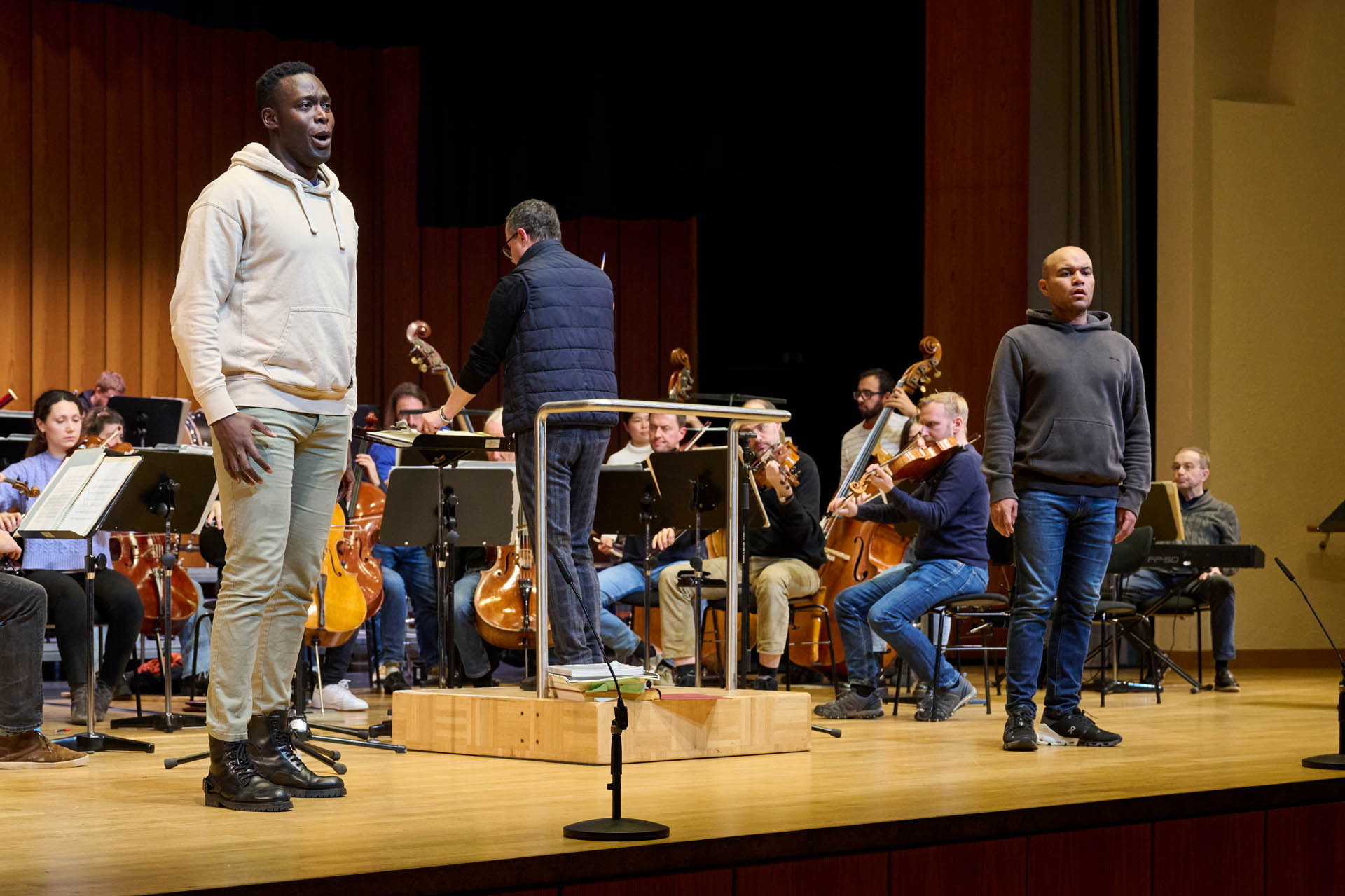 Orchesterprobe mit der Württembergischen Philharmonie Reutlingen und Vlad Iftinca