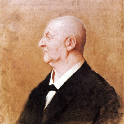 Der 61-Jährige Anton Bruckner, gemalt von Hermann Kaulbach