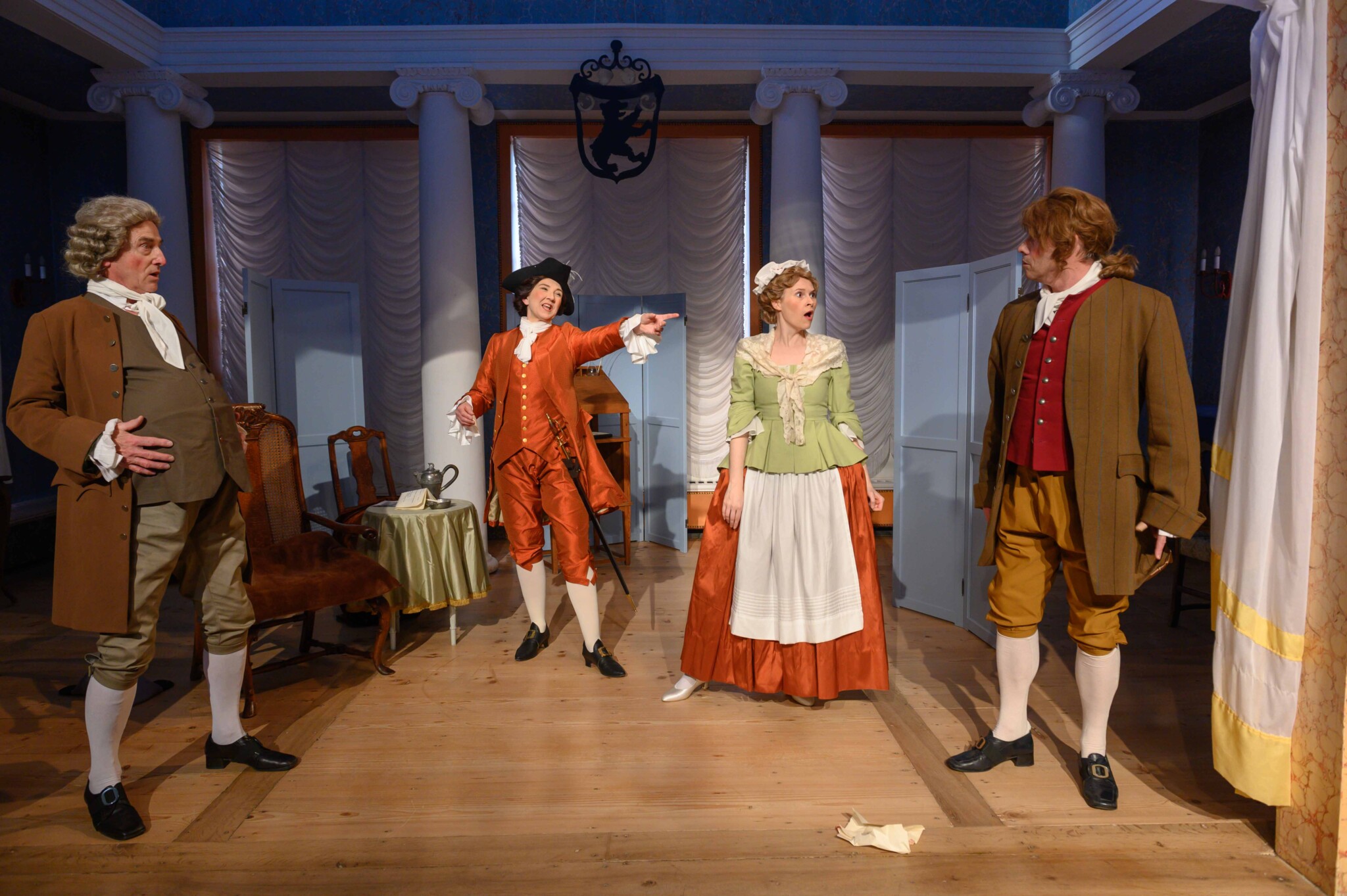 Goethes Lustspiel „Die Mitschuldigen“ kommt im authentischen Ambiente des Liebhabertheater Schloss Kochberg zur Aufführung