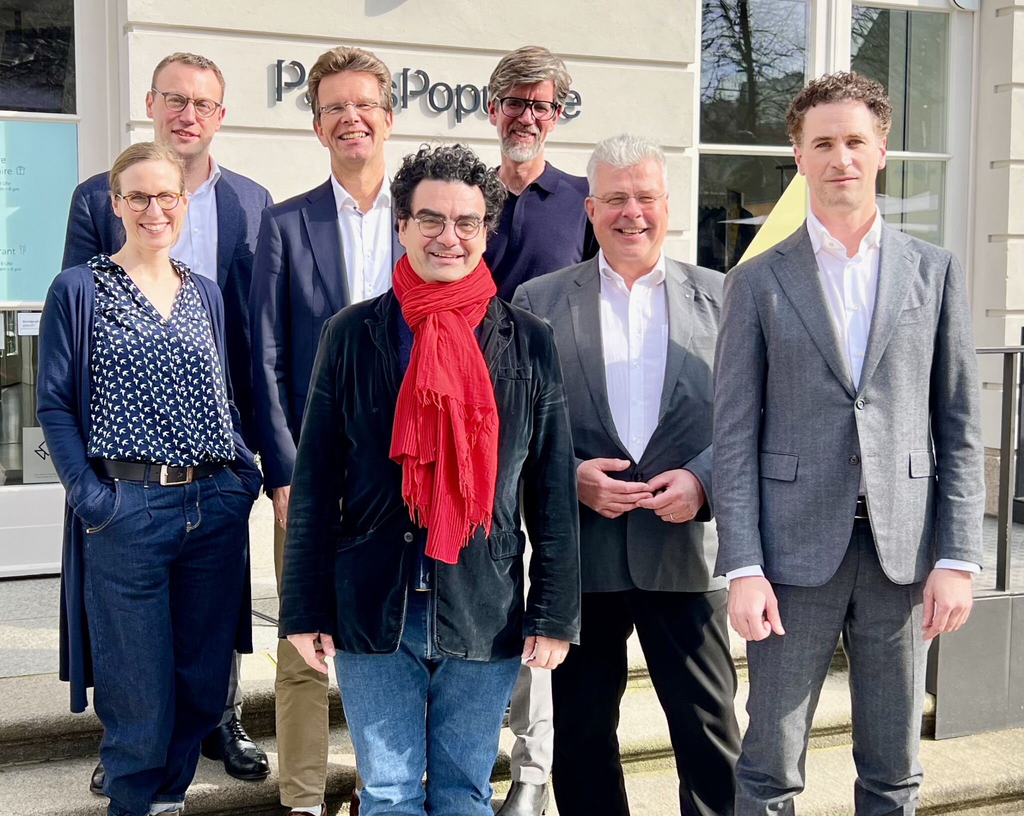 Jury-Sitzung in Berlin mit Katharina von Radowitz, Felix Husmann, Gerald Mertens, Frederik Hansen, Rolando Villazón, Prof. Christian Höppner und Gregor Burgenmeister (v. li.)