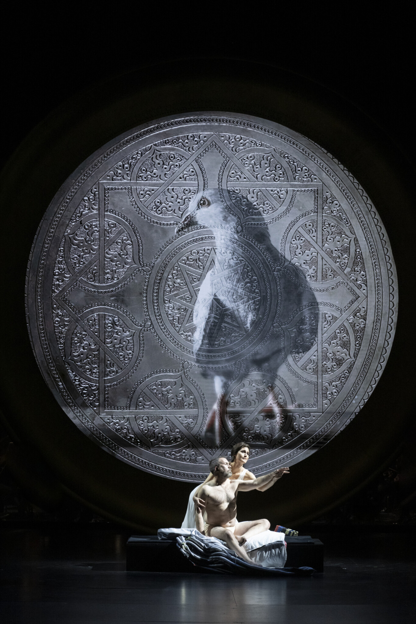 Szenenbild aus Olivier Messiaens „Saint François d’Assise“ am Grand Théâtre de Genève