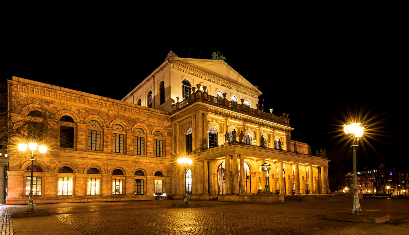 Das Eindrucksvolle Opernhaus ist eines der vielen musikalischen Zentren in Hannover
