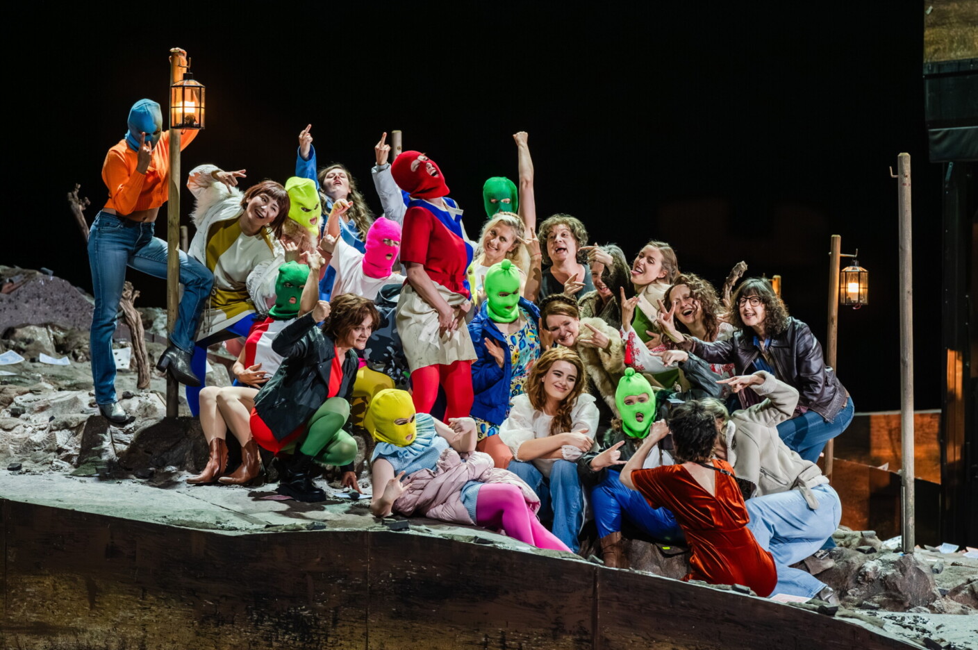 Szenenbild aus „Pique Dame“ an der Oper Leipzig