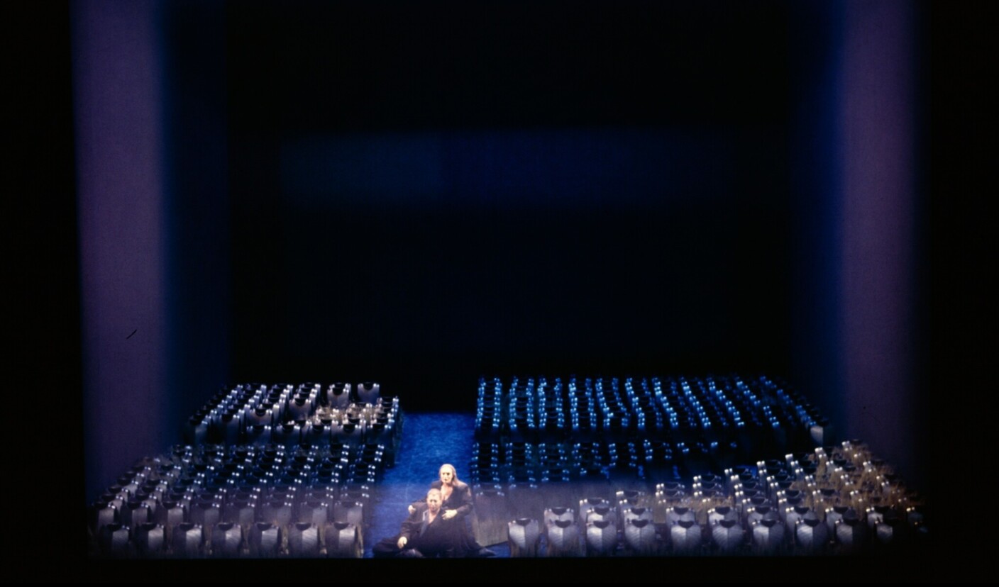 Szenenbild aus „Tristan und Isolde“ in der Inszenierung von Heiner Müller (1995)