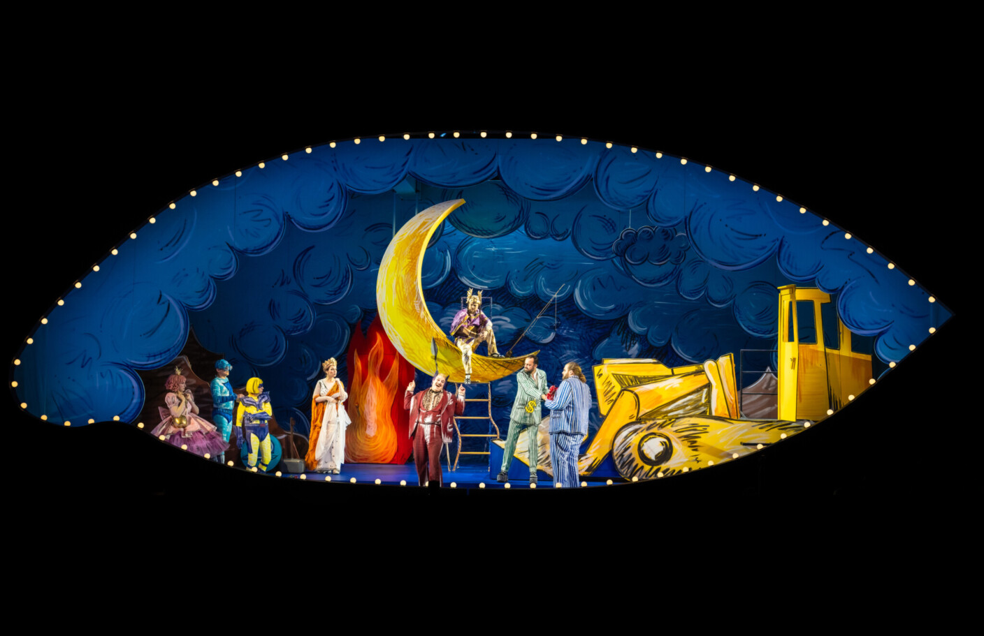 Szenenbild aus „Das Rheingold“ an der Oper Köln