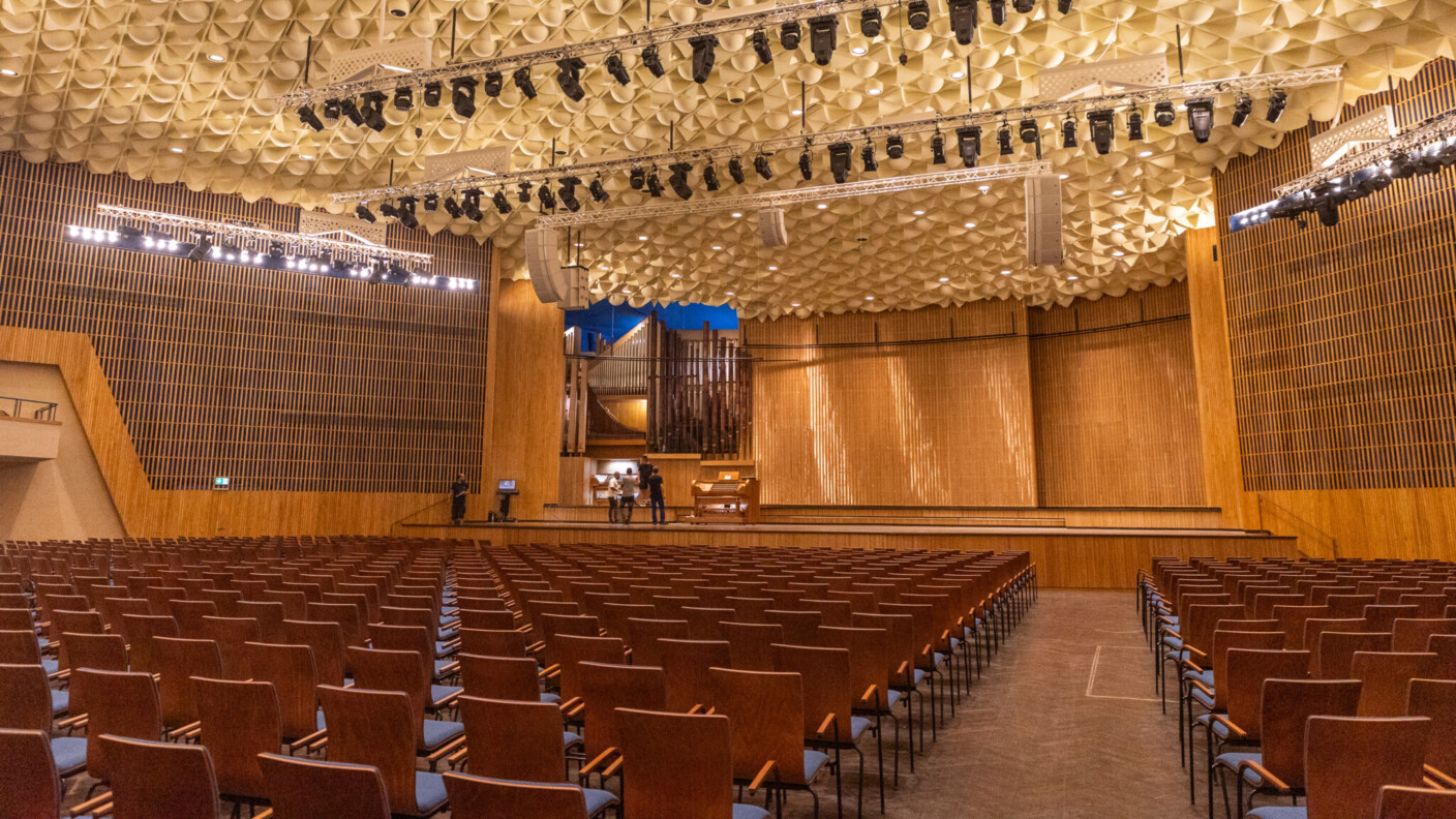 Blick in die Beethovenhalle Bonn