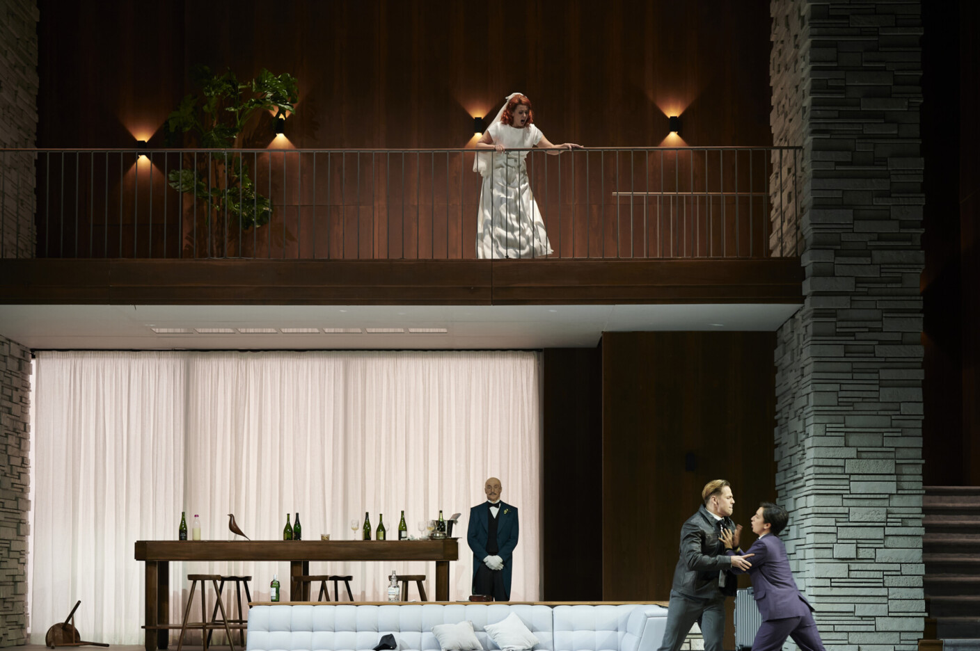 Szenenbild aus „Mitridate, re di Ponto“ an der Oper Frankfurt