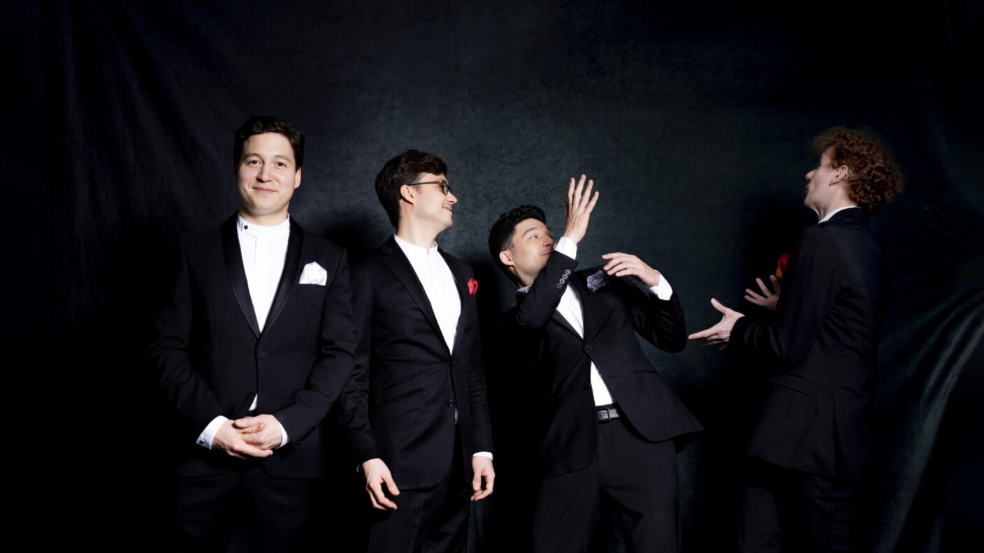 Beim Streichquartettfest des Heidelberger Frühlings kompetente Sachvermittler: das Schumann Quartett