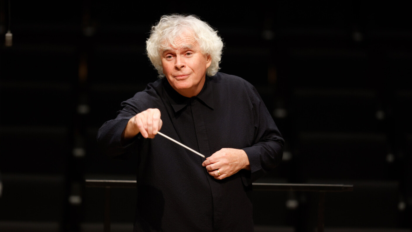Erklärter Schumann-Liebhaber: Sir Simon Rattle, Chefdirigent des Symphonieorchesters des Bayerischen Rundfunks