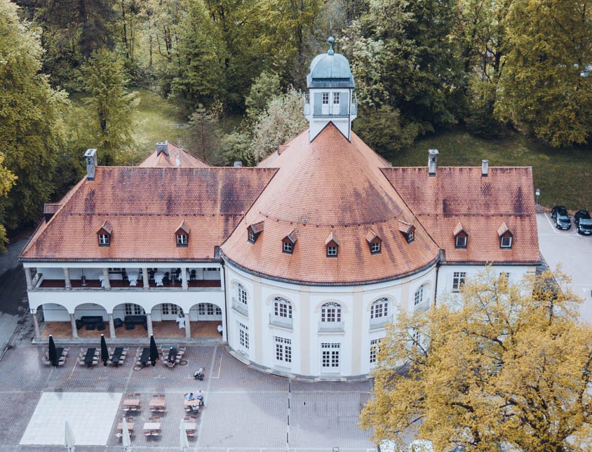 Das Kurhaus Bad Tölz von oben