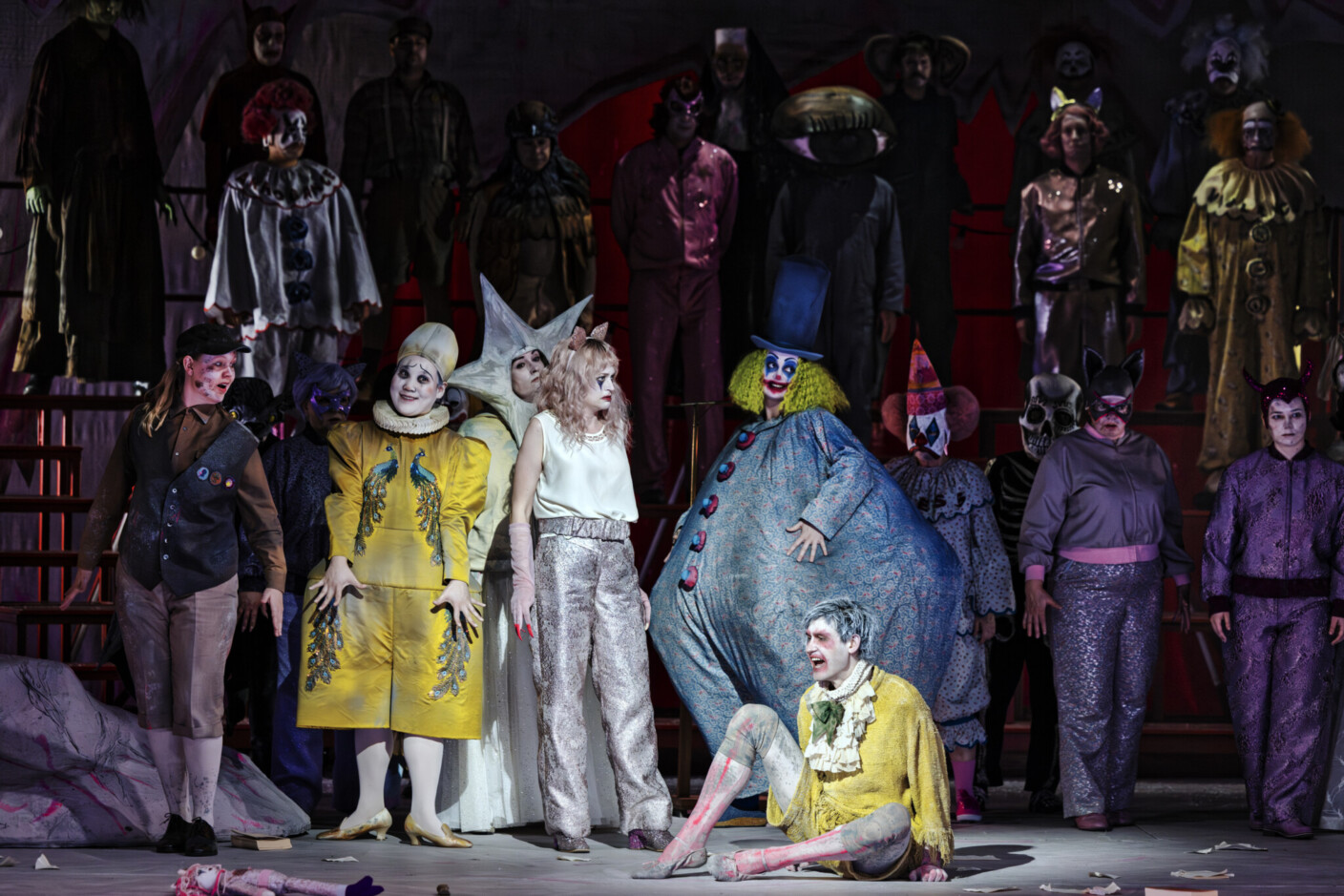 Szenenbild aus „Leben mit einem Idioten“ am Theater Magdeburg